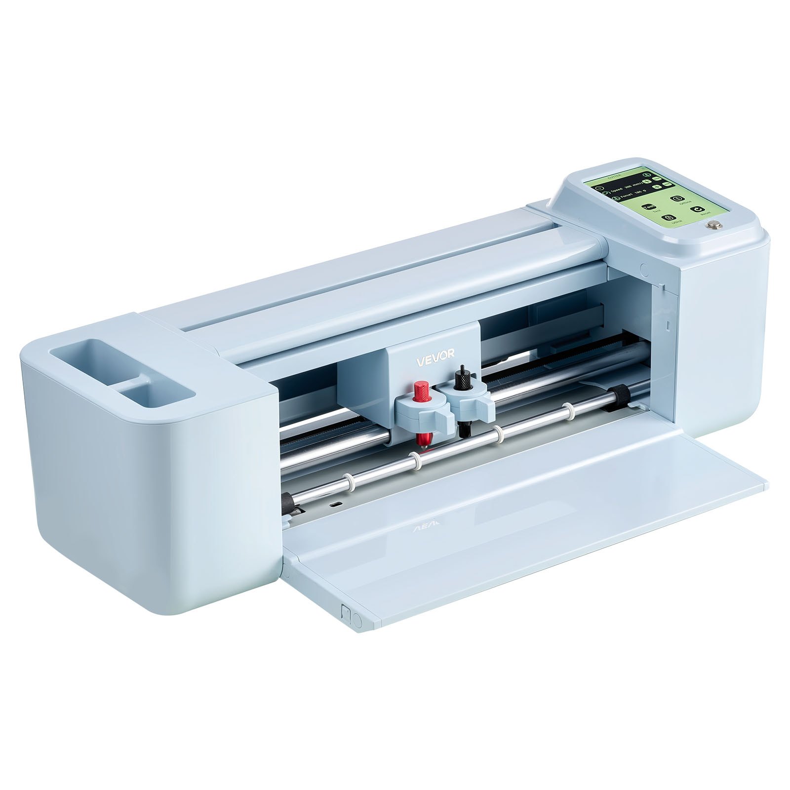 VEVOR Plotter de Corte de Vinilo de 305 mm con Kit de Herramientas, Control por Pantalla Táctil, Máquina Cortadora Multifuncional Compatible con iOS Android Mac Windows para Bricolaje Tarjetas Papel