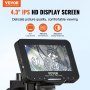 Microscopio digital VEVOR con pantalla IPS HD de 4,3&quot;, resolución de 480 x 272 y brillo de 300 cd/m².