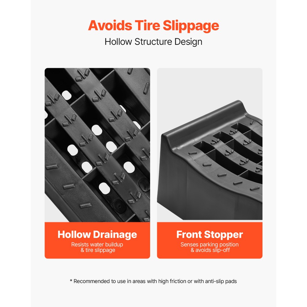 VEVOR Rampas para Coche, Portátiles y Planas, para Mantenimiento de Garajes, Cambio de Aceite y Reparación de Camiones, Capacidad de Carga 1474 kg, Ayuda para Carga, 905 x 305 x 205 mm, 2 uds