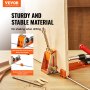VEVOR Kit de Plantilla para Orificios Ocultos con Llave y Puntas Cuadradas Plantilla de Taladro con Guía para Pasadores para Taladrar Orificios Ocultos Guía de Taladro para Carpintería