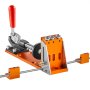 VEVOR Pocket Hole Jig Kit, Triple Pocket Hole Jig with Wrench & Square Drive Bits, Dowel Jig for Drilling Pocket Holes and Angled Holes, Drilling Aid for Woodworking