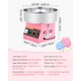 VEVOR Cotton Candy Machine Commercial, 1000W Electric Candy Floss Maker, Easy Use with 38cm Stainless Steel Bowl and Sugar Scoop, Makes Hard Candy for Home Kids Birthday, Family Party, Pink