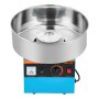 VEVOR Cotton Candy Machine Commercial, 1000W Electric Candy Floss Maker, Easy Use with 38cm Stainless Steel Bowl and Sugar Scoop, Makes Hard Candy for Home Kids Birthday, Family Party, Blue