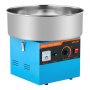 VEVOR Cotton Candy Machine Commercial, 1000W Electric Candy Floss Maker, Easy Use with 38cm Stainless Steel Bowl and Sugar Scoop, Makes Hard Candy for Home Kids Birthday, Family Party, Blue
