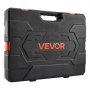 VEVOR Socket Set, 76 Pieces, 9.5 mm Drive Socket and Ratchet Set, SAE and Metric, Deep and Shallow, Mechanic Tool Kit with Accessories and Storage Case, CR-V Alloy Steel, for Automotive Repair