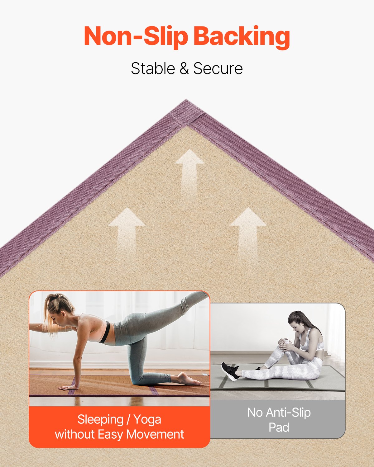 VEVOR Colchón de Tatami Japonés Plegable de 2032 x 990 x 13 mm, Tatami de Ratán Natural Tejido a Mano, Colchón de Suelo Japonés Antideslizante para Dormir, Meditación, Yoga, Relajación, Marrón