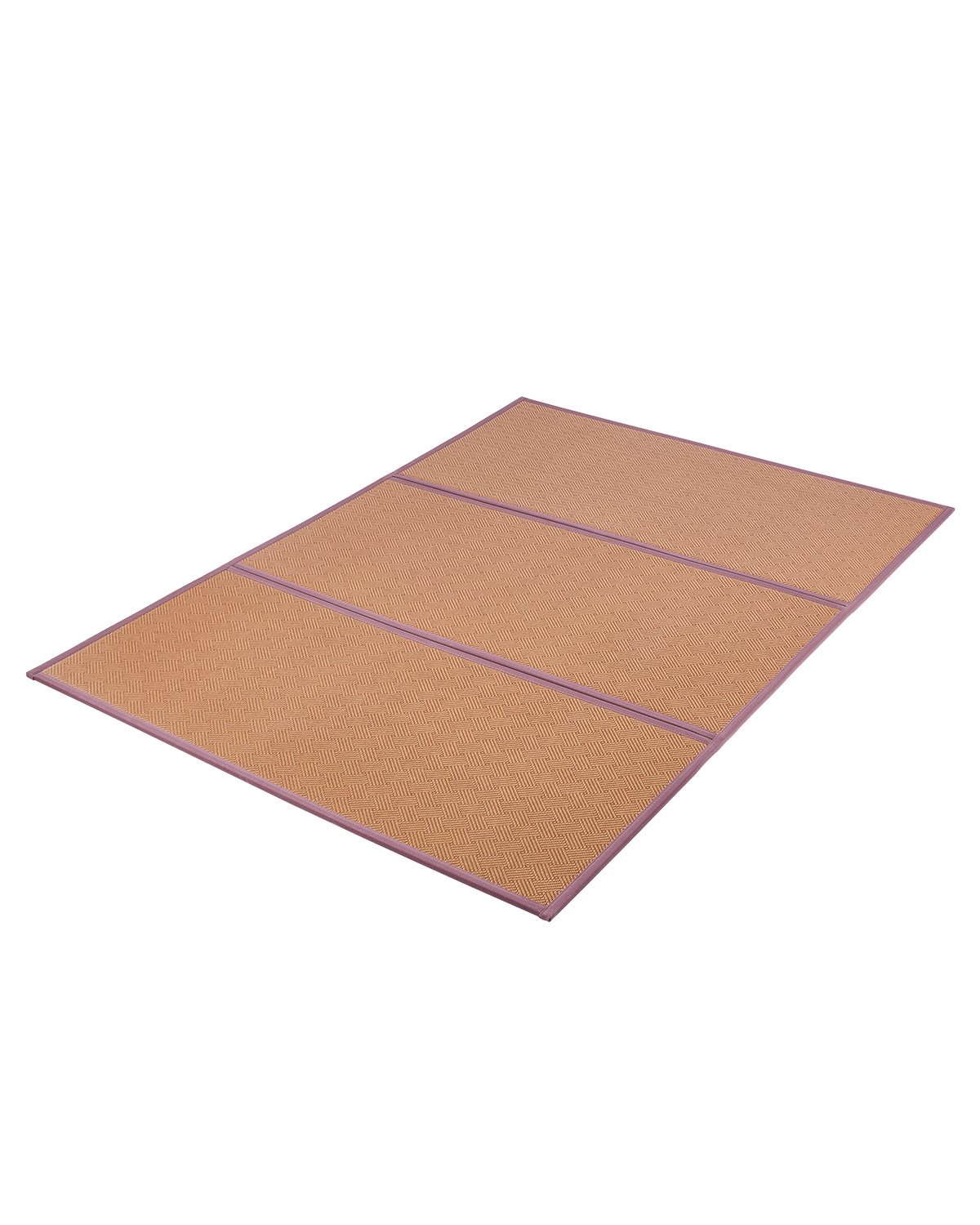 VEVOR Colchón de Tatami Japonés Plegable de 2032 x 1397 x 13 mm, Tatami de Ratán Natural Tejido a Mano, Colchón de Suelo Japonés Antideslizante para Dormir, Meditación, Yoga, Relajación, Marrón