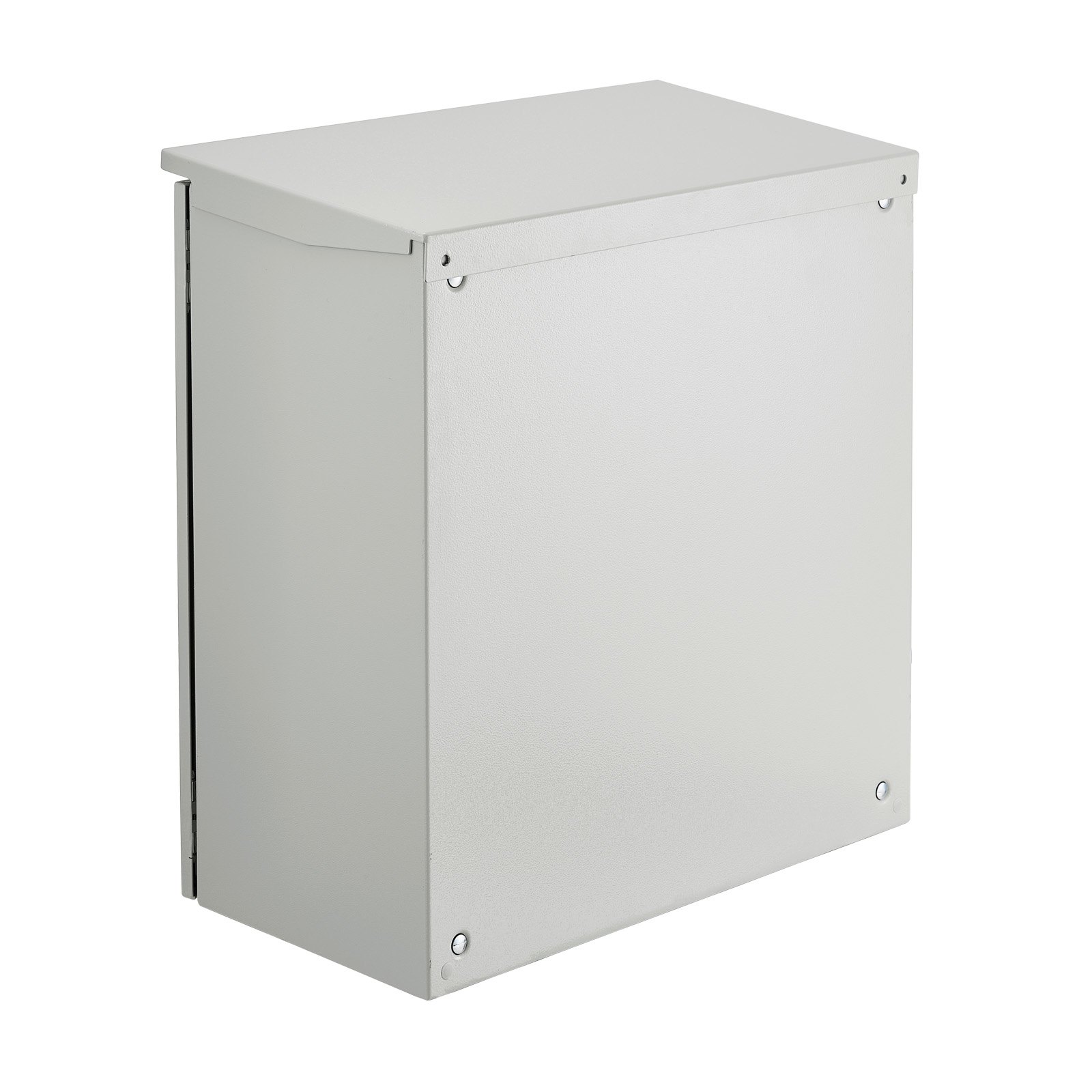 VEVOR electrical enclosure, 600x600x300 mm, NEMA 4 outdoor enclosure, IP66 waterproof & dustproof, cold-rolled steel, hinged junction box for indoor & outdoor use, with rain cover