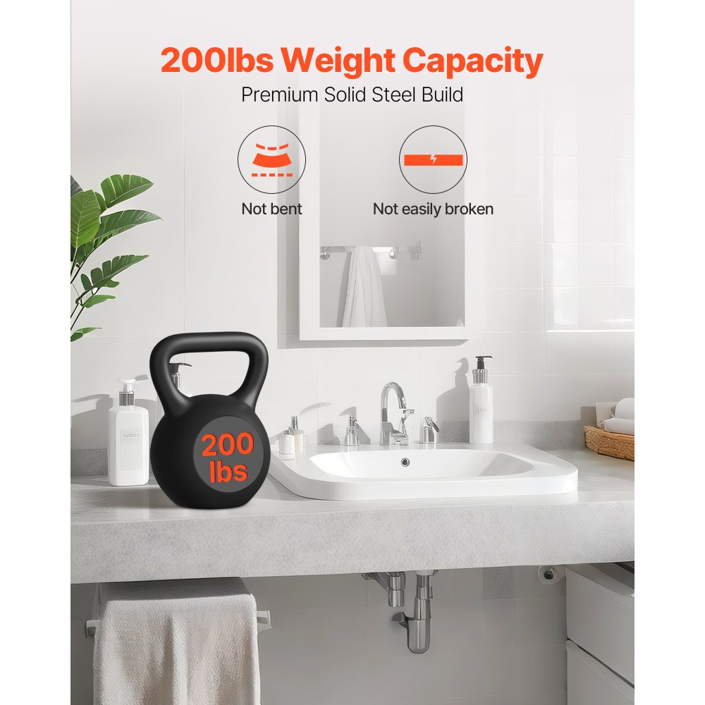 VEVOR shelf bracket, 2 pcs., load capacity 90 kg, heavy-duty shelf bracket 406.4x73.5x304.8 mm, steel shelf support for shelves, floating mounting brackets for worktops with screws