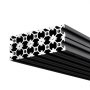 VEVOR Perfil de Extrusión de Aluminio 2020 Ranura en T Estándar Europeo, Carril Lineal de Extrusión 1220 mm, Perfil de Aluminio para Marcos de Impresoras 3D, Bancos de Trabajo CNC, 10 Piezas, Negro