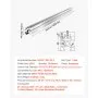 VEVOR Perfil de Extrusión de Aluminio 2020 Ranura en T Estándar Europeo, Carril Lineal de Extrusión 1000 mm, Perfil de Aluminio para Marcos de Impresoras 3D, Bancos de Trabajo CNC, 10 Piezas, Plata