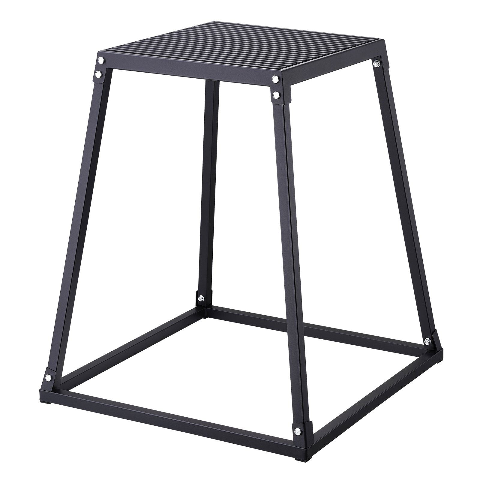 VEVOR Caja Pliométrica 4 PCS 305/458/609/762 mm Plataforma Pliométrica Carga 227 kg Caja de Salto Culturismo Fitness Crossfit para Entrenamiento Pliométrico Flexiones Sentadillas Gimnasio Hogar, Negro