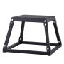 VEVOR Plyometric Jump Box, 305 mm Plyo Box, Plyometric Platform Plyo Box Black, Non-Slip Fitness Exercise Step-Up Box for Home Training, Conditioning Strength Training, Thigh Training