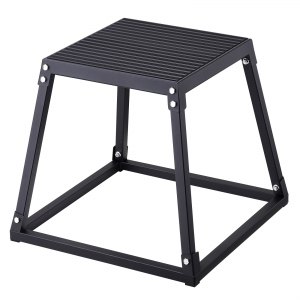 VEVOR Caja Pliométrica Plataforma Pliométrica 458 mm Salto Antideslizante Negro | VEVOR ES