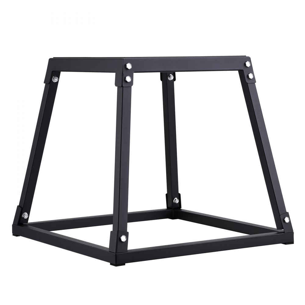 VEVOR Caja Pliométrica 458 mm Plataforma Pliométrica antideslizante Carga 227 kg Caja de Salto Culturismo Fitness Crossfit para Entrenamiento Pliométrico Flexiones Sentadillas Gimnasio Hogar, Negro