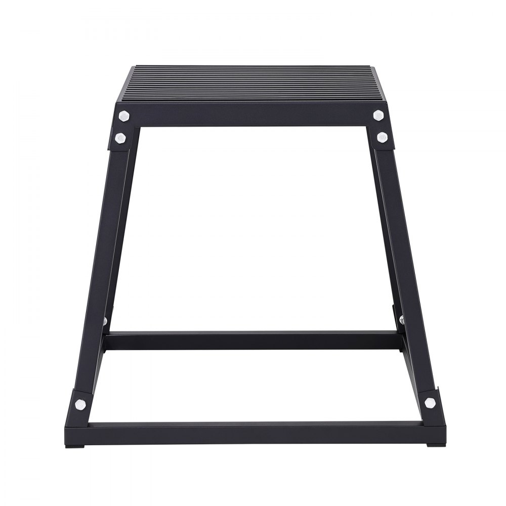 VEVOR Caja Pliométrica 458 mm Plataforma Pliométrica antideslizante Carga 227 kg Caja de Salto Culturismo Fitness Crossfit para Entrenamiento Pliométrico Flexiones Sentadillas Gimnasio Hogar, Negro