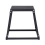 VEVOR Plyometric Jump Box, 458 mm Plyo Box, Plyometric Platform Plyo Box Black, Non-Slip Fitness Exercise Step-Up Box for Home Training, Conditioning Strength Training, Thigh Training