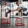 VEVOR Caja Pliométrica 513x513x458mm Plataforma Pliométrica Antideslizante Carga 227kg Caja de Salto Entrenamiento de Fuerza Fitness para Entrenamiento Pliométrico Flexiones Sentadillas Gimnasio Hogar