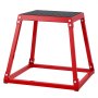 VEVOR Caja Pliométrica 513x513x458mm Plataforma Pliométrica Antideslizante Carga 227kg Caja de Salto Entrenamiento de Fuerza Fitness para Entrenamiento Pliométrico Flexiones Sentadillas Gimnasio Hogar