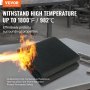 VEVOR Manta de soldadura retardante de llama, manta ignífuga de 310 x 700 mm, fibra de carbono, resistente al calor, 982 ℃, estera de soldadura aislante cortable para protección contra chispas