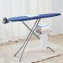 VEVOR Tabla de Planchar 140x37 cm Tabla de Planchar Plegable 4 Capas Gruesas Altura Ajustable de 64-97 cm Bandeja de Almacenaje Inferior Funda Anticalórica 100% Algodón Lavandería Hogar, 154x37x97 cm