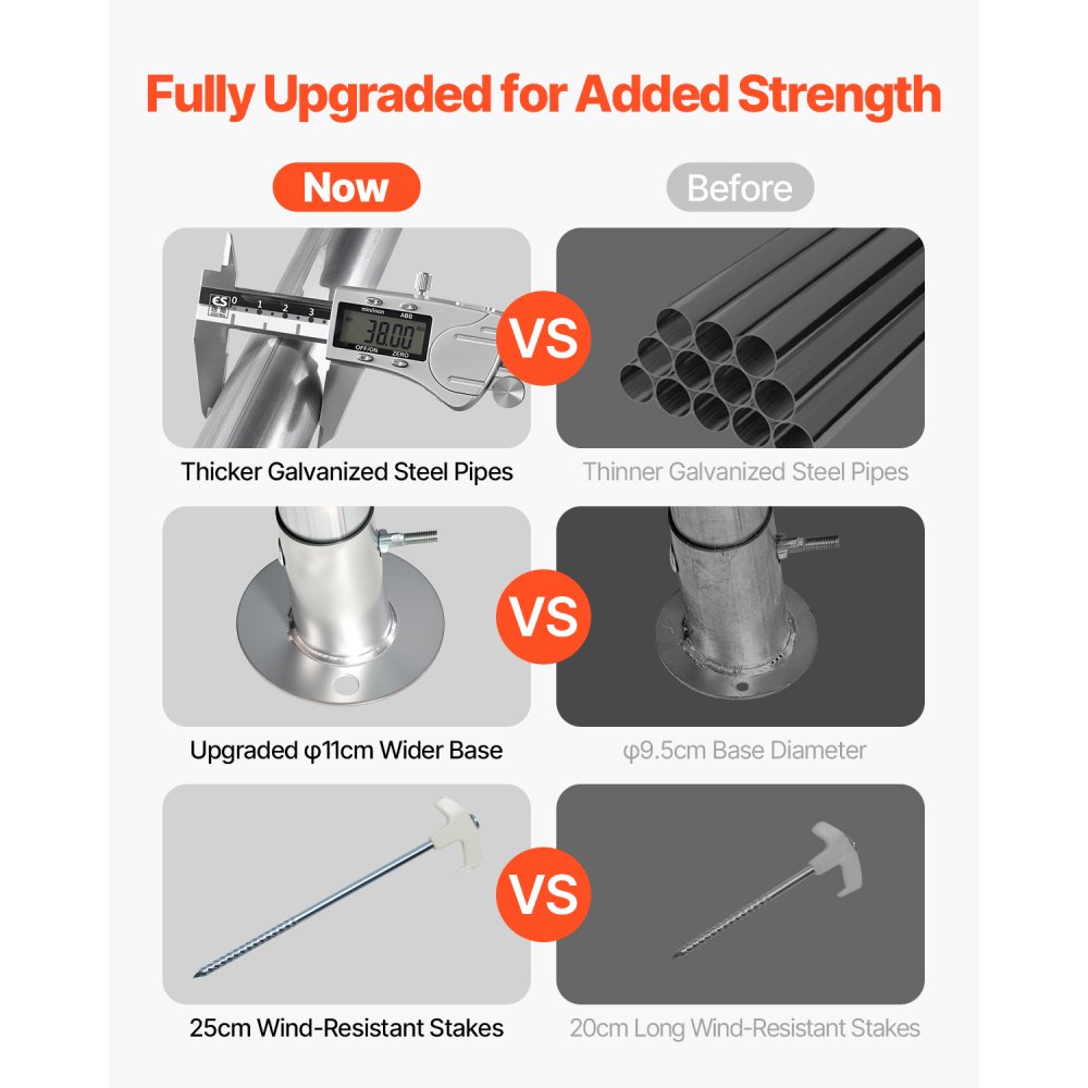 VEVOR Garden Shed, 183x183x213 cm, Garage Tent made of PE Material, Tool Shed, Bicycle Garage, Garden Shed, Carport, Bicycle Shed, Storage Garage for Motorcycle, Lawn Mower, Bicycle, Gray