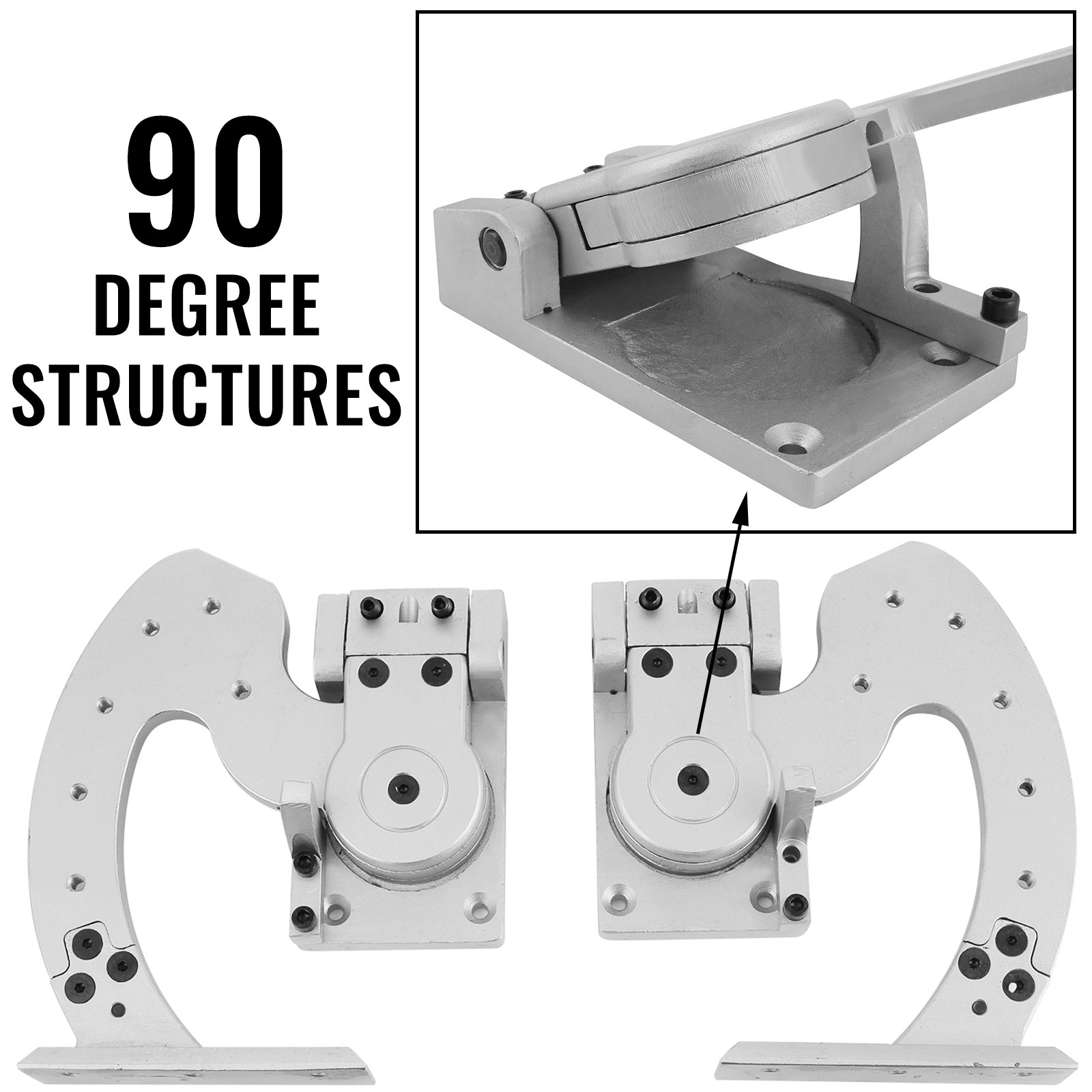 VEVOR Bisagras de Puerta para Coche, 2 Pcs Puntales 150PSI x 4 Pin de Bisagra de Puerta de Coche, Acero Color Plata Kit de Reparación de Pasador de Bisagra de Puerta Universal para Mayoría de Coches