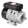 VEVOR Motor eléctrico 0.75KW 1400 rpm, AC 220~240V 5.45A, 80, marco B3, motor de compresor de aire monofásico, eje con llave de 19 mm, rotación CW/CCW para maquinaria agrícola y equipos generales