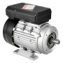 VEVOR Motor eléctrico 0.55KW 1400 rpm, AC 220~240V 4.5A, 80, marco B34, motor de compresor de aire monofásico, eje con llave de 19 mm, rotación CW/CCW para maquinaria agrícola y equipo general