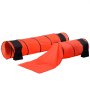 VEVOR Agility Training Equipment for Dogs, 7-Piece Upgrade Set with Adjustable High Hurdles, 6 Slalom Poles, 2 Tunnels, Jump Ring, Rest Box, 3 Frisbees, Whistle, Collapsible Bowl, Obstacle Course Set for Puppies with 3 Pockets