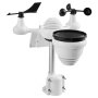 VEVOR 7-in-1 weather station with Wi-Fi, 7-inch TFT color display, solar-powered outdoor sensor, monitoring of indoor and outdoor areas, including temperature, humidity, wind speed/direction and rainfall