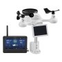 VEVOR 7-in-1 weather station with Wi-Fi, 7-inch TFT color display, solar-powered outdoor sensor, monitoring of indoor and outdoor areas, including temperature, humidity, wind speed/direction and rainfall