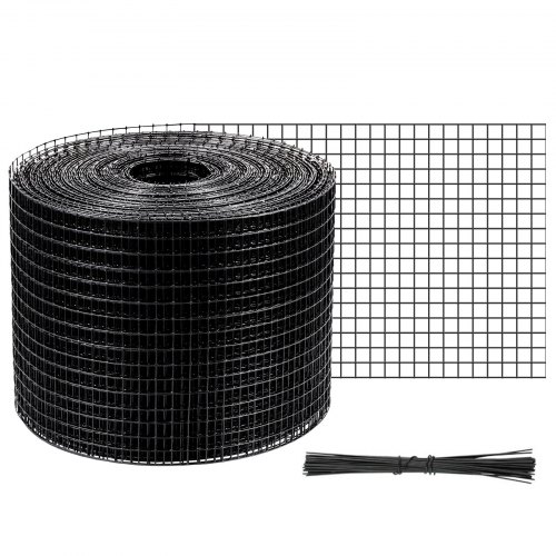 VEVOR Kit de Rollo de Protección contra Pájaros 15cm x 30m kit de Alambre contra Pájaros para Panel Solar Juego de Rollo de Protección Acero con Revestimiento de PVC para Ardillas Pájaros Criaturas