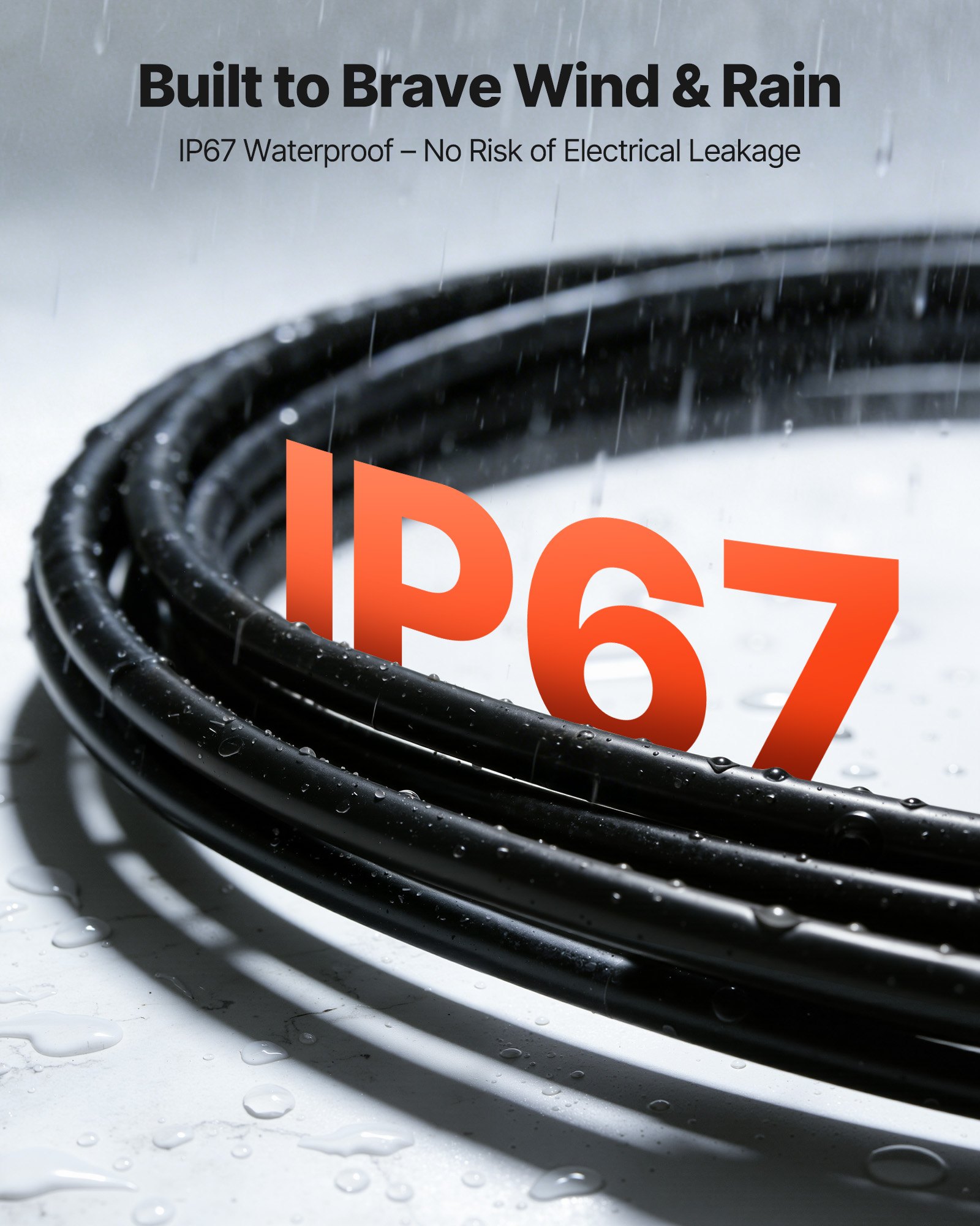 VEVOR Cable Solar 6 mm², Cable de Extensión para Paneles Solares, Rojo y Negro de 30,48 m, IP67 Impermeable, Cobre Estañado, para Instalación de Sistemas PV en Exterior Caravanas Techo Barco Marino