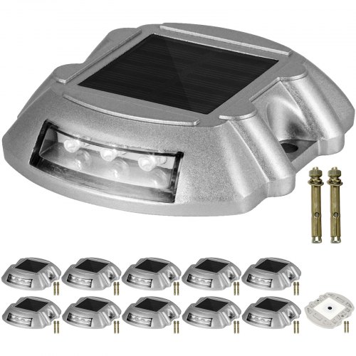 Vevor Energía Solar Led Luces De Tierra Luz De Seguridad Para Jardín Patio 1 Pcs