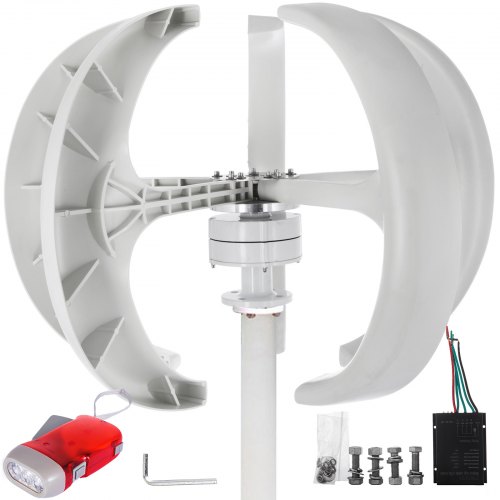 Turbina De Viento Linterna 300w Dc 12v Aerogenerador Linterna Eólico Vertical