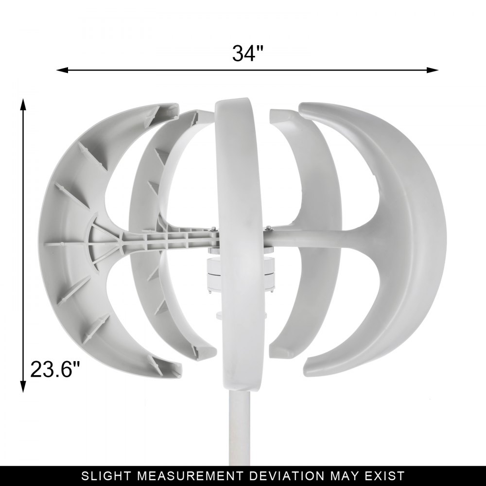 Turbina De Viento Linterna 300w Dc 12v Aerogenerador Linterna Eólico Vertical
