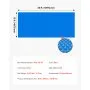 VEVOR Cubierta Solar para Piscina Rectangular, 10,97 x 4,88 m, con Material de Burbujas y PE, Absorción de Calor Durante el Día, Retención de Calor Durante la Noche, 0,3 mm de Grosor, Color Azul