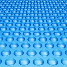 VEVOR Cubierta solar para piscina, manta solar rectangular de 32 x 16 pies para piscinas, cubierta solar para piscina enterrada sobre el suelo, cubiertas solares de 16 mil, color azul