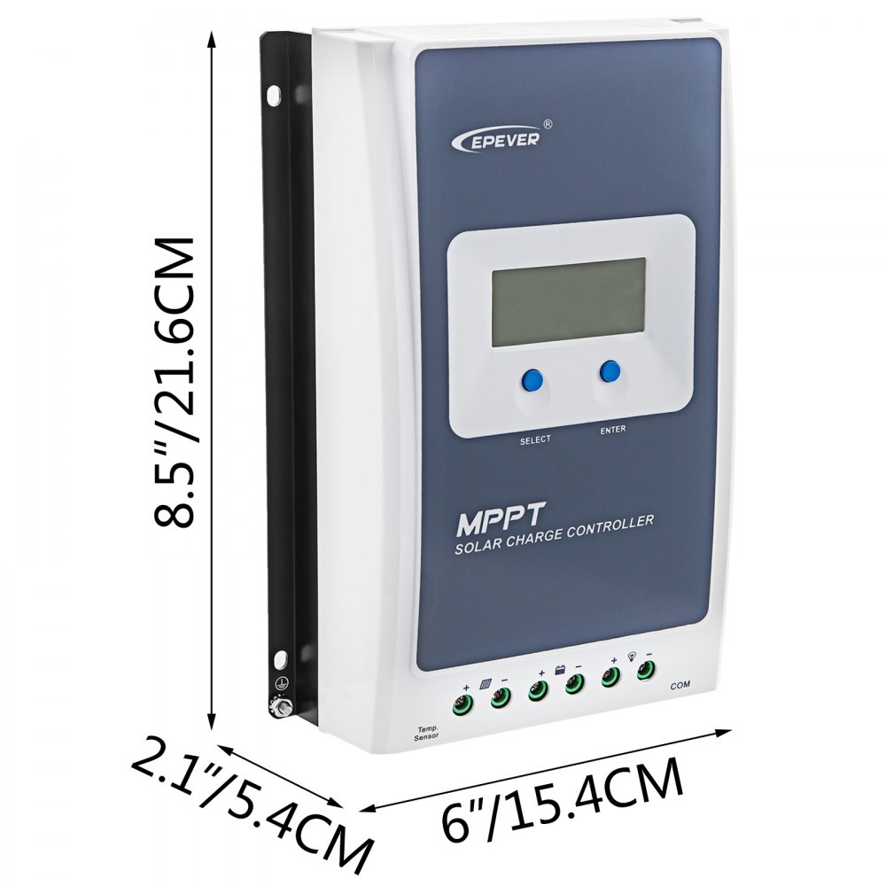 Regulador Carga Solar Mpptt-2210ancontrolador De Carga De Inteligente 20amp