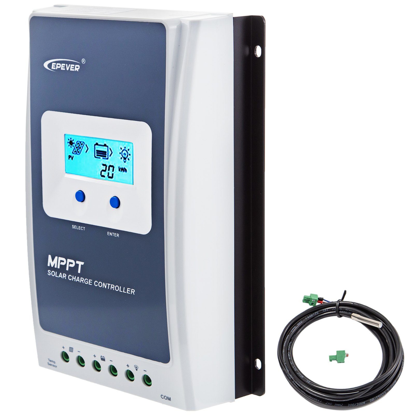 Regulador Carga Solar Mpptt-2210ancontrolador De Carga De Inteligente 20amp