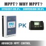 VEVOR Regulador Carga Solar MPPT T-4210AN, Controlador de Carga de Inteligente 40 Amp, Regulador Solar MPPTt con Sensor de Temperatura Remoto, Regulador Carga Solar, Voltaje de Flotación 13,8 V