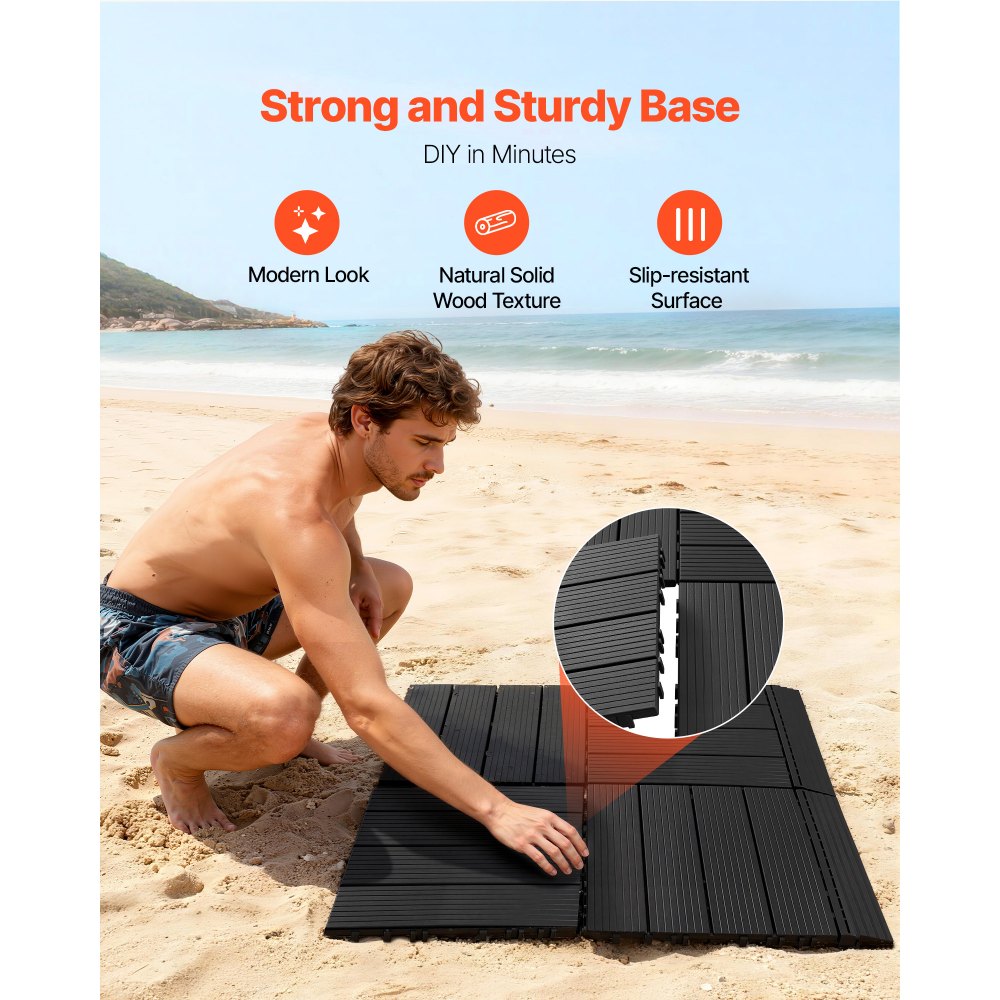 VEVOR 35L Solar Heated Shower, 195cm Showerhead Height Outdoor Shower, with Floor Kit & Foot Faucet, Hot & Cold Water Adjustment, Freestanding for Backyard Poolside Beach Pool,Black