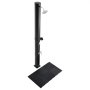 VEVOR 35L Solar Heated Shower, 195cm Showerhead Height Outdoor Shower, with Floor Kit & Foot Faucet, Hot & Cold Water Adjustment, Freestanding for Backyard Poolside Beach Pool,Black