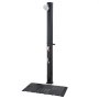 VEVOR 35L Solar Heated Shower, 195cm Showerhead Height Outdoor Shower, with Floor Kit & Foot Faucet, Hot & Cold Water Adjustment, Freestanding for Backyard Poolside Beach Pool,Black