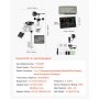 VEVOR Estación Meteorológica Wifi 7 en 1, con App, Pantalla VA de 190,5 mm, Sensor Solar Inalámbrico, Pluviómetro, Pronóstico del Tiempo, Velocidad del Viento, Temperatura, Humedad y Precipitación