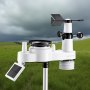 VEVOR 7-in-1 Wi-Fi Weather Station with APP, 190.5 mm VA Display, Wireless Solar Powered Outdoor Sensor, Rain Gauge, Indoor Outdoor for Weather Forecast, Wind Speed, Temperature, Humidity, Rainfall