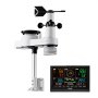 VEVOR 5 en 1 Estación Meteorológica Inalámbrica con Pantalla VA de 190,5 mm, Sensor Solar, Pluviómetro con Pronóstico del Tiempo, Temperatura, Humedad, Velocidad y Dirección del Viento (Sin Wifi)