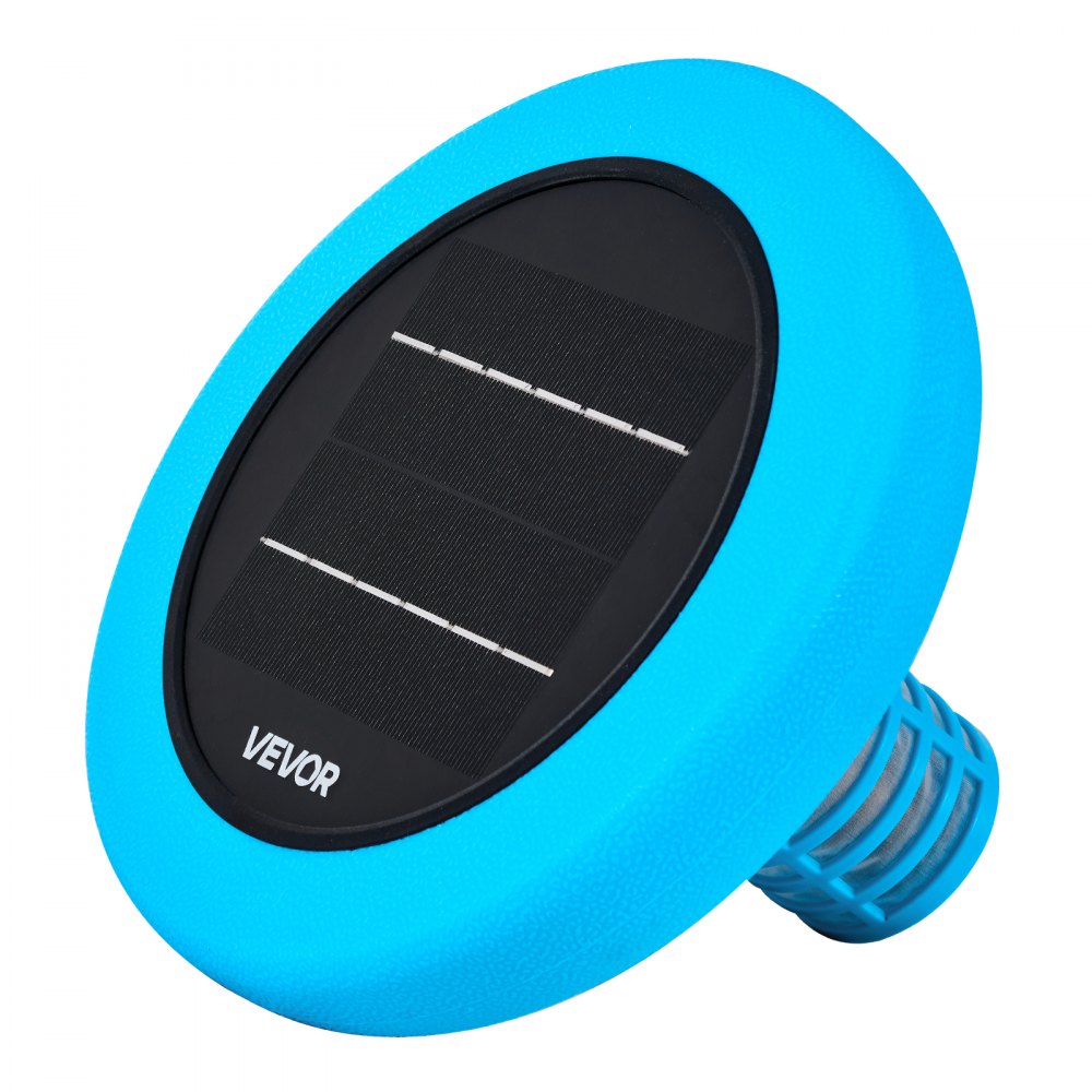 VEVOR Ionizador Solar para Piscinas hasta 170.343 L, Purificador de Agua con Ionización de Cobre 22,5 cm, con Ánodo de Cobre, Resorte, Cepillo para Evitar Olores Desagradables, Molestias en Piel