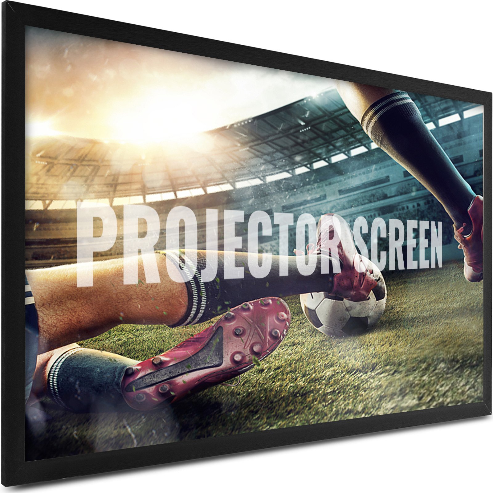 Proyector Pantalla De 125 "16: 9 Hd Cine Marco De Aluminio 3d.4k 1.2 Gains